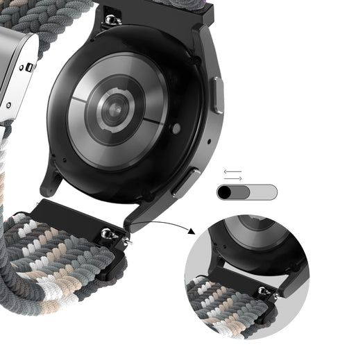 Bandz Correa nylon trenzada Garmin Vivomove Sport (mandala negro)