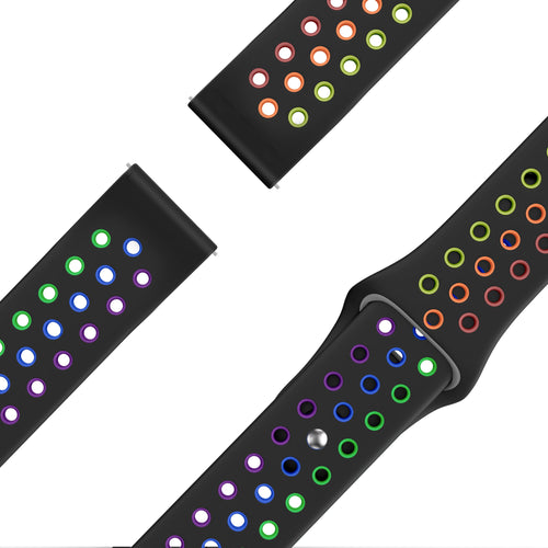 Bandz Correa deportiva 'Deluxe' Coros Pace 2 (negro/arcoiris)
