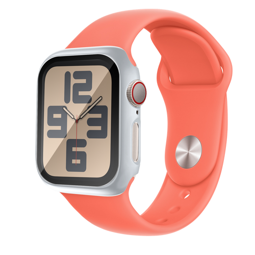 Bandz Funda PC con vidrio Apple Watch 10/11 (plateado)
