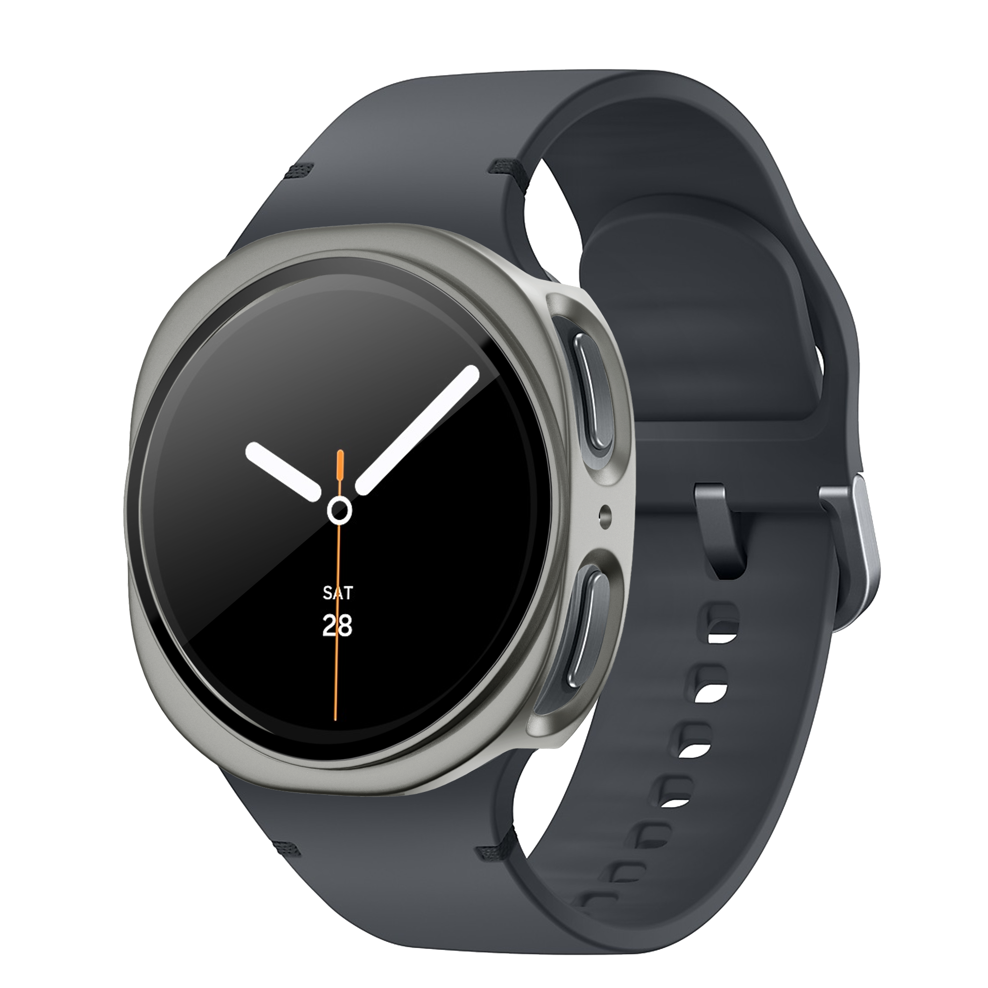 Bandz Samsung Galaxy Watch 8 - 44mm PC Cover with Glass (Titanium Gold)