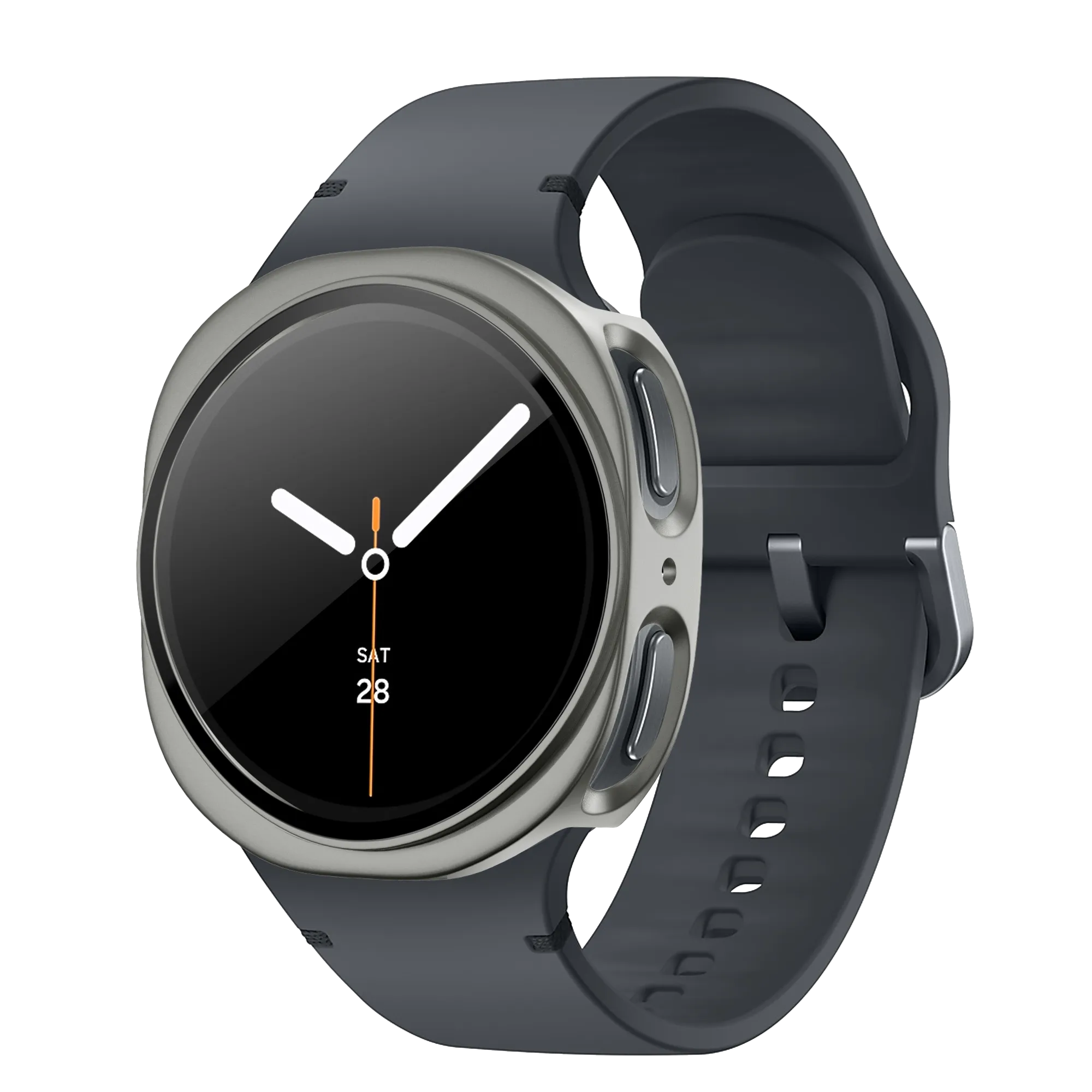 Bandz Samsung Galaxy Watch 8 - 44mm PC Cover with Glass (Titanium Gold)