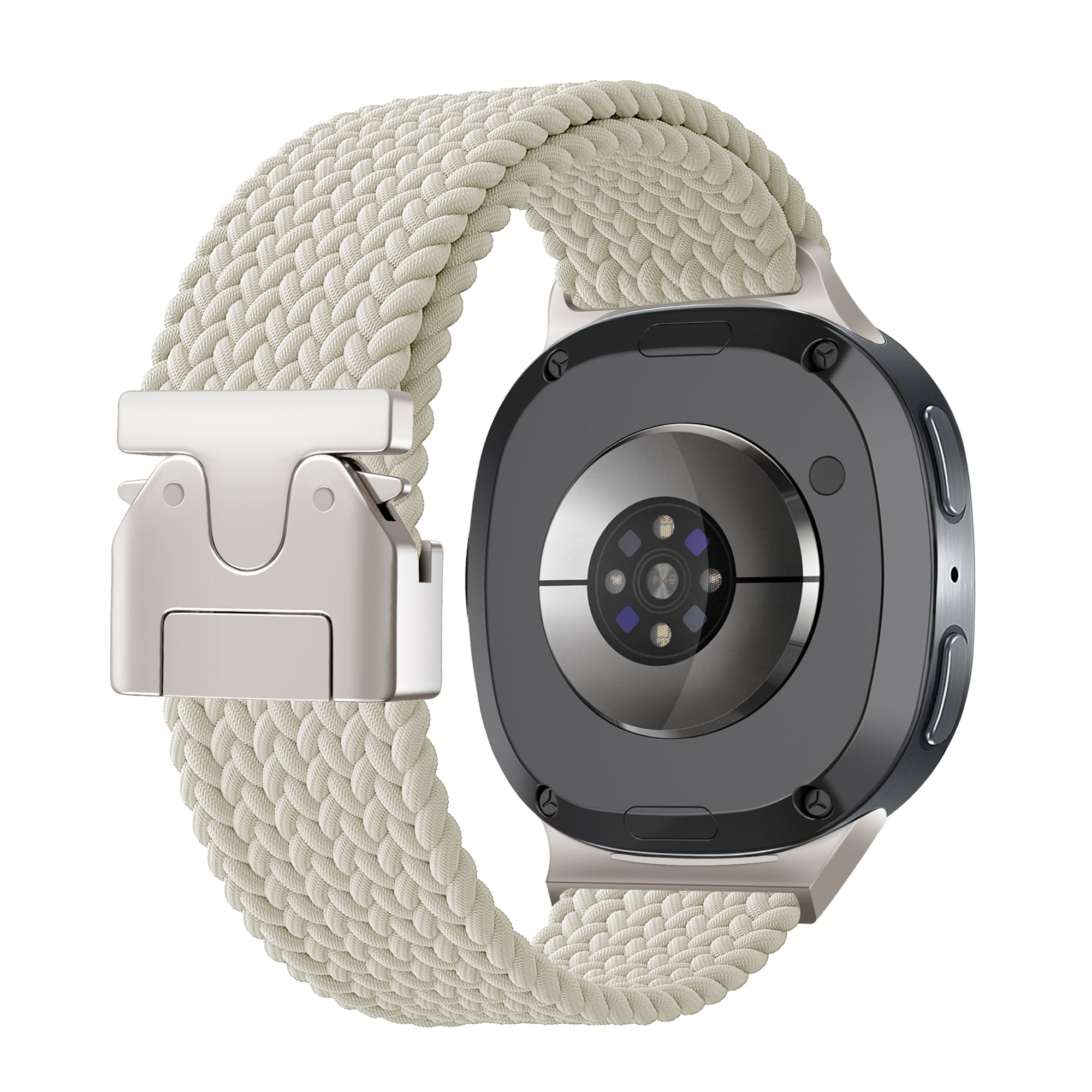 Samsung Galaxy Watch 8 - 40mm Braided Strap with P-Buckle (Starlight)