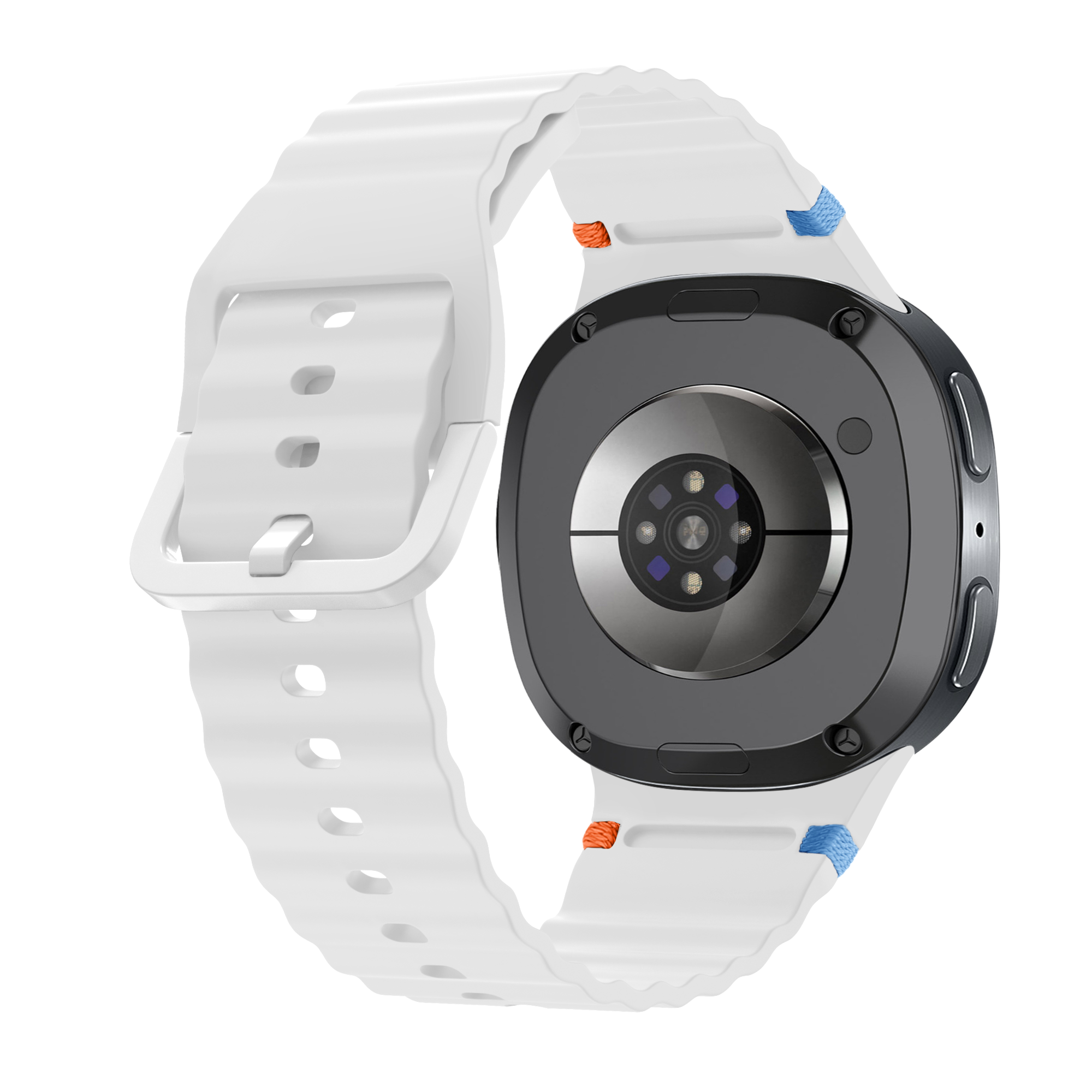 Correa silicona ondulada Samsung Galaxy Watch 8 - 44mm (blanco)