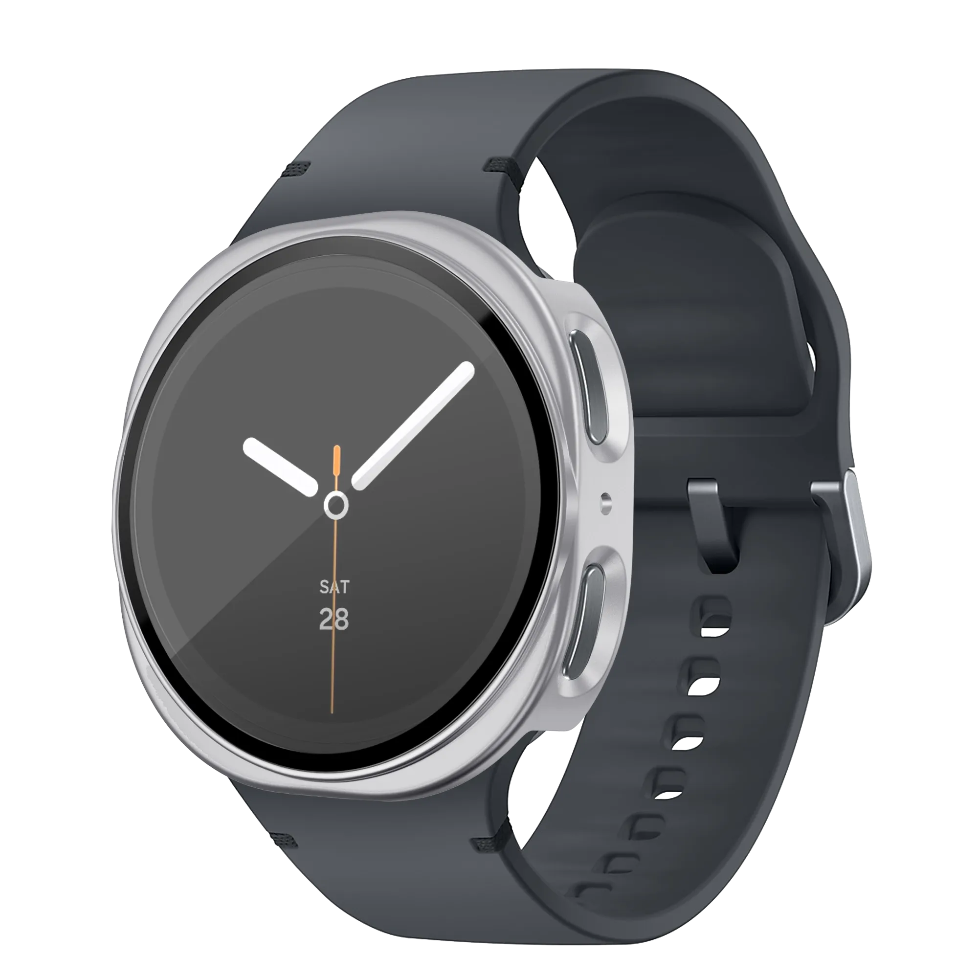 Bandz Funda PC con vidrio Samsung Galaxy Watch 8 - 44mm (plateado)