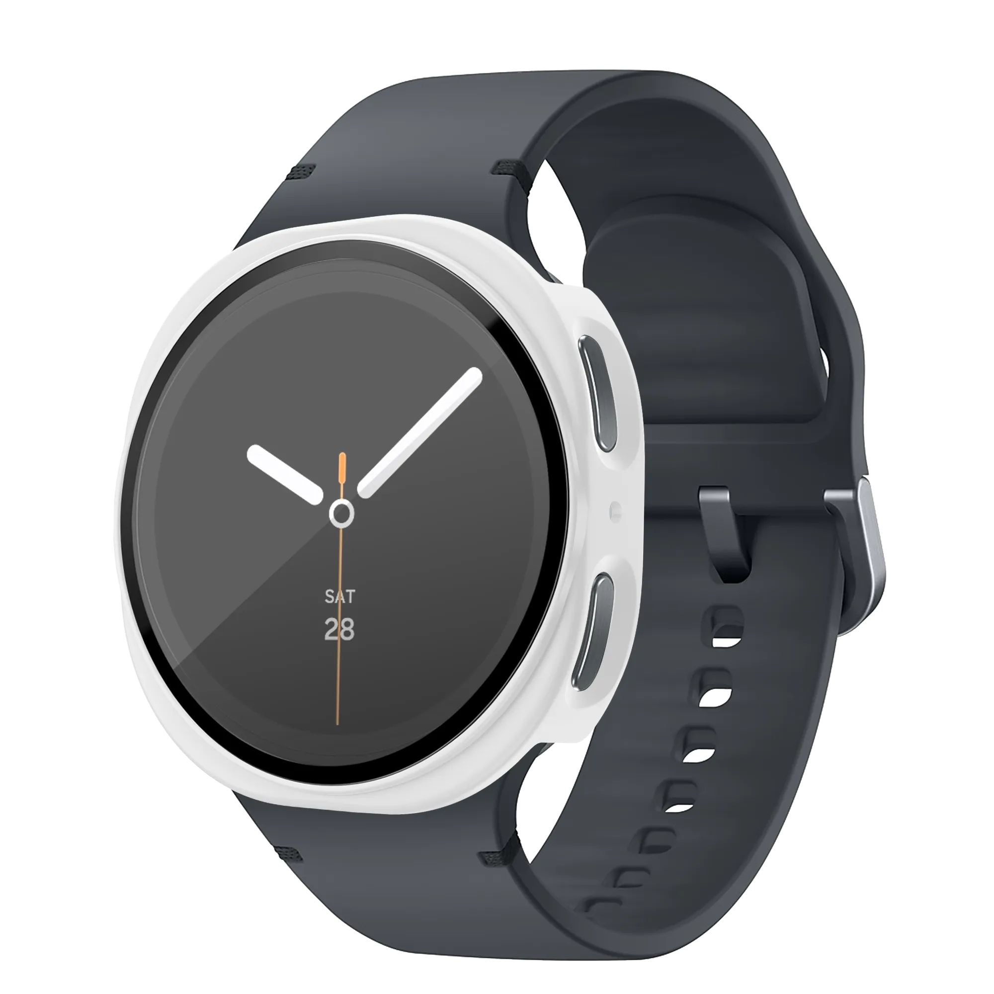 Bandz Funda PC con vidrio Samsung Galaxy Watch 8 - 44mm (blanco)