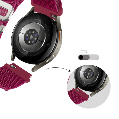 Bandz Xiaomi Amazfit Bip Alpine Nylon Strap (Rose-Red)