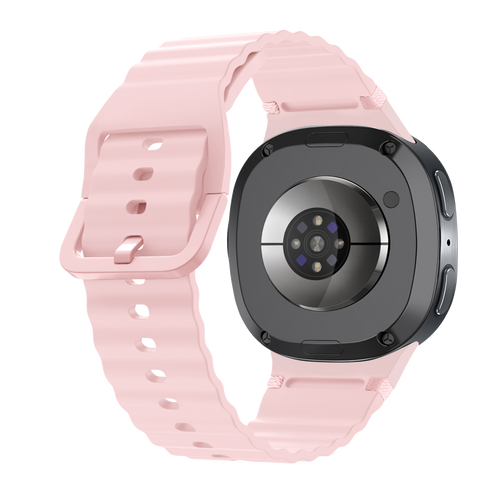Correa silicona ondulada Samsung Galaxy Watch 8 - 40mm (rosa)