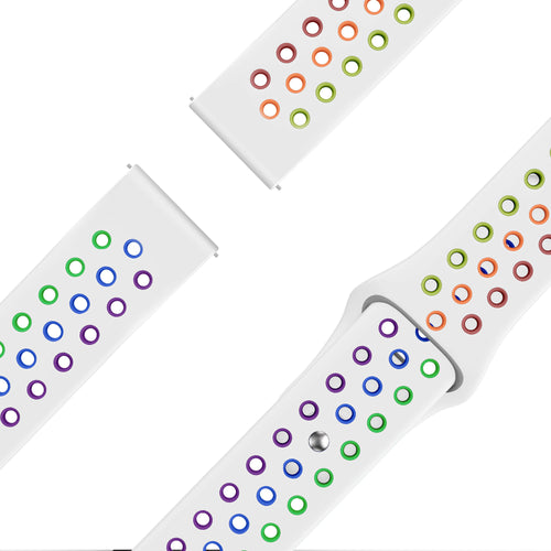 Bandz Correa deportiva 'Deluxe' Coros Pace 2 (blanco/arcoiris)