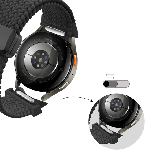 Bandz Correa tejida 'Easy Fit' Samsung Galaxy Watch 6 - 40mm (negro)
