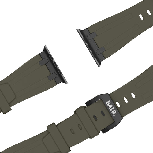 BALR. Apple Watch Ultra Liquid Silicone Strap (Brown/Black)