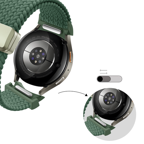 Bandz Correa tejida 'Easy Fit' Samsung Galaxy Watch 4 - 44mm (verde)