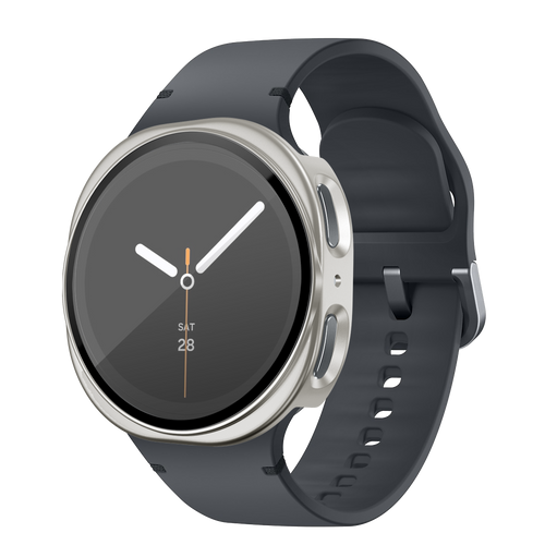 Bandz Funda PC con vidrio Samsung Galaxy Watch 8 - 40mm (blanco estrella)
