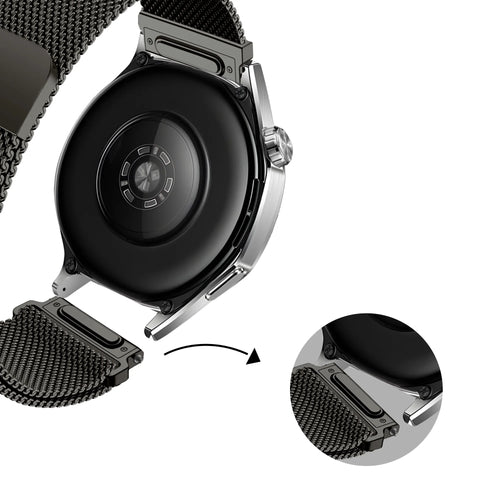 Bandz Correa milanesa 'One Push' Samsung Galaxy Watch 46mm (gris titanio)