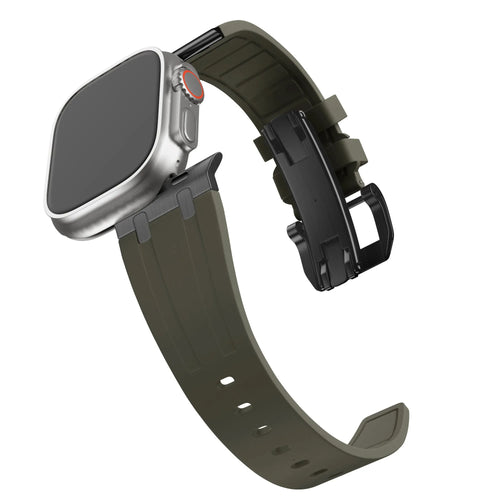 BALR. Apple Watch Ultra Liquid Silicone Strap (Brown/Black)