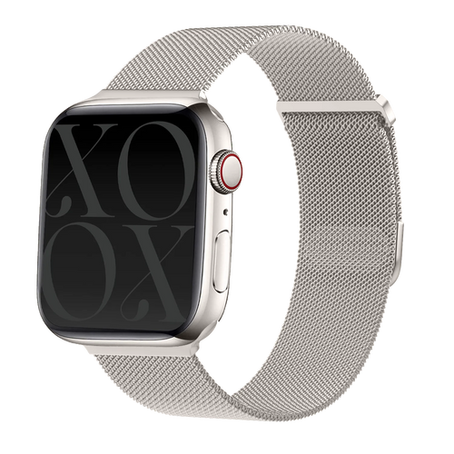 Correa milanesa xoxo Wildhearts Apple Watch (blanco estrella)