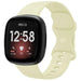 Correa silicona clásica Fitbit Versa 3 (amarillo pálido)