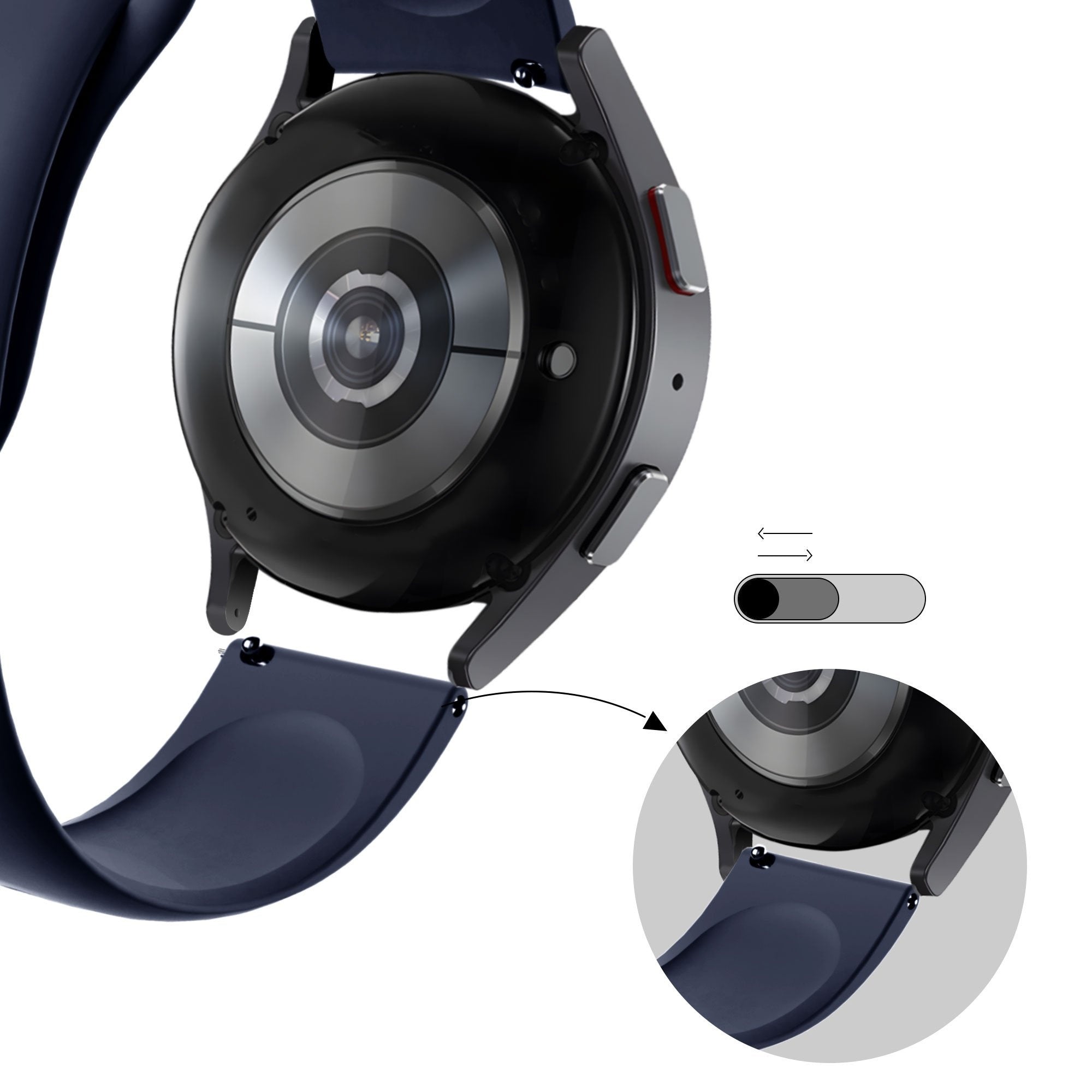 Bandz Correa deportiva 'Deluxe' Huawei Watch GT 6 Pro - 46mm (azul oscuro)