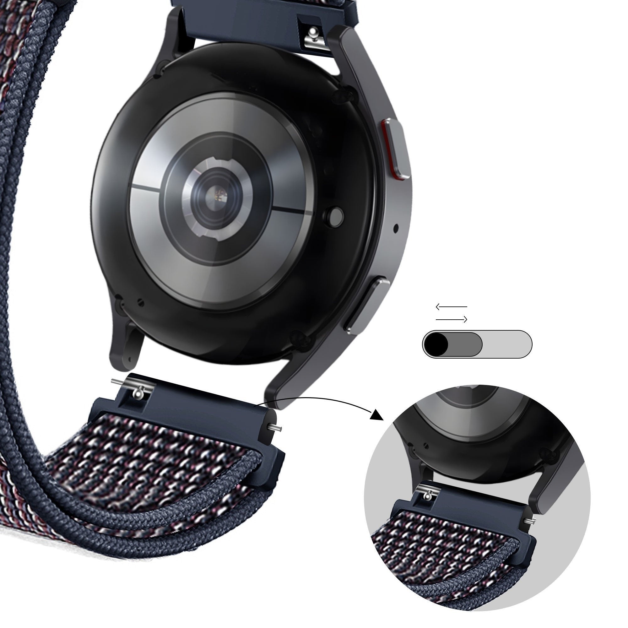 Bandz Correa nylon loop Coros Apex 2 (indigo)