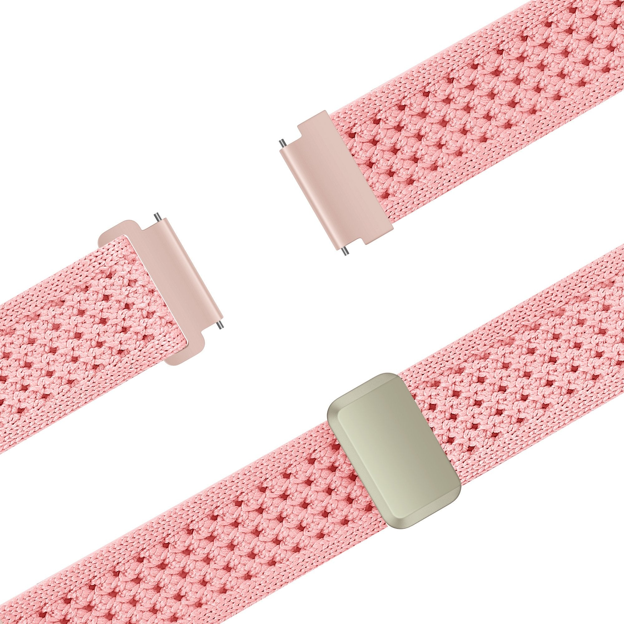 Bandz Amazfit Bip 3 Vintage Nylon Strap (Pink)