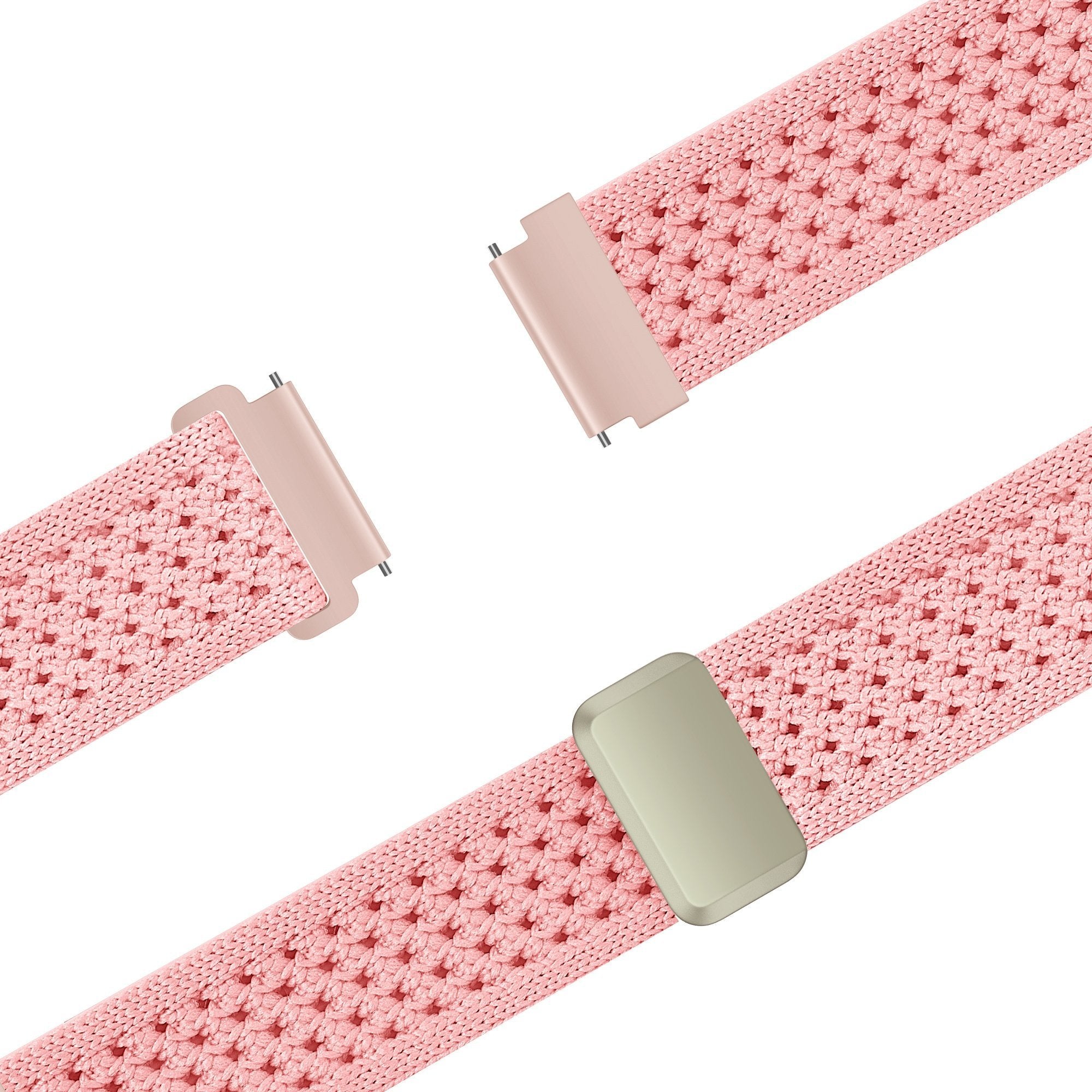 Bandz Garmin Forerunner 265s Vintage Nylon Strap (Pink)