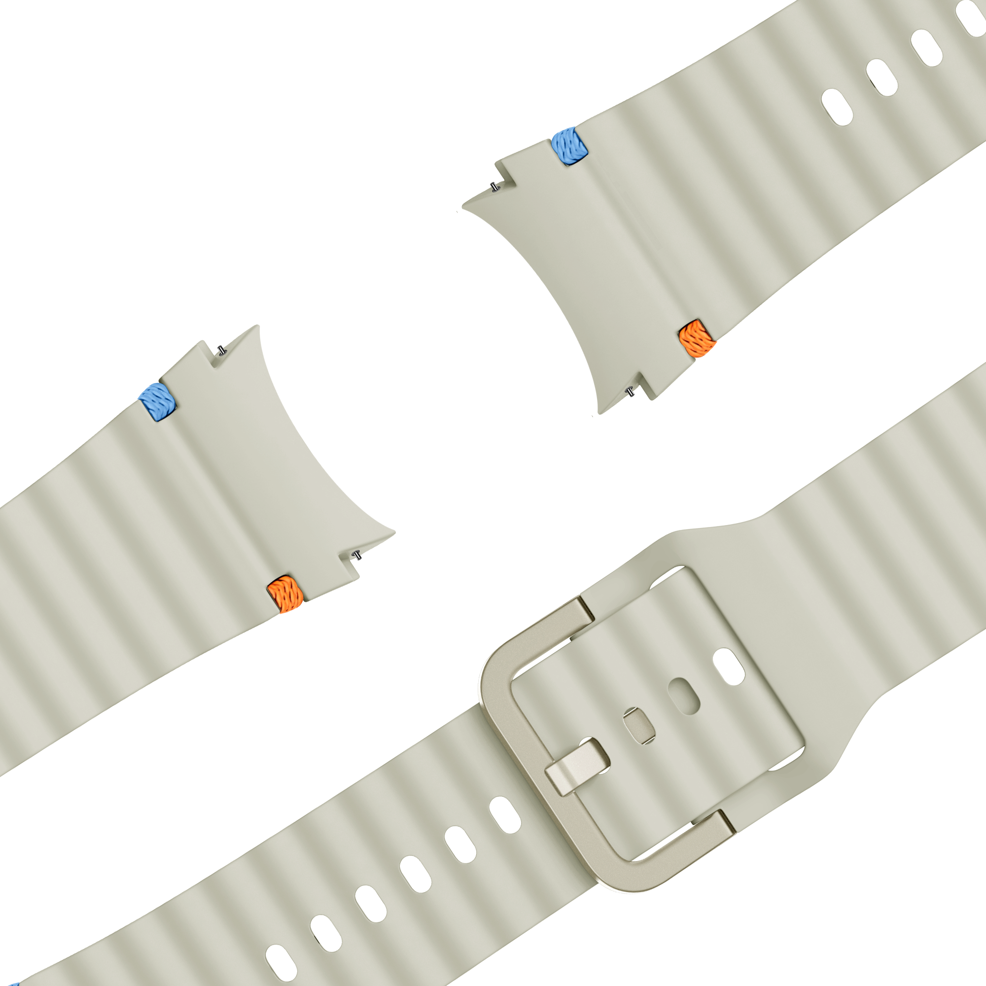 Bandz Samsung Galaxy Watch 6 - 40mm Wave Strap 'Easy Fit' (Starlight)