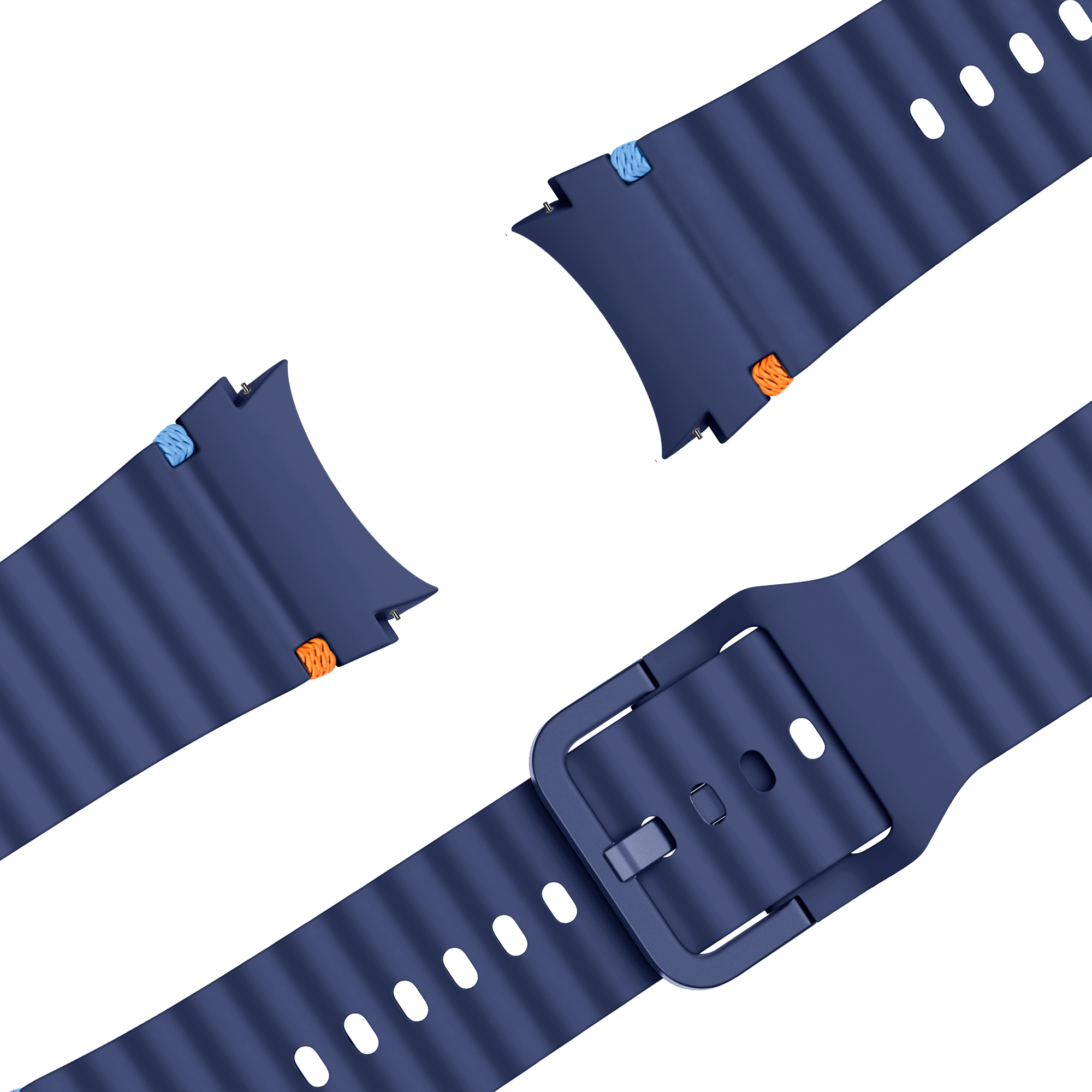 Bandz Samsung Galaxy Watch 5 - 44mm Wave Strap 'Easy Fit' (Dark Blue)