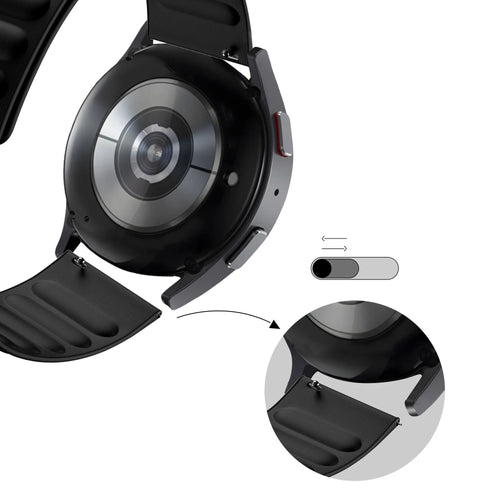 Bandz Levowatch Tiny Magnetic Woven Strap (Black)