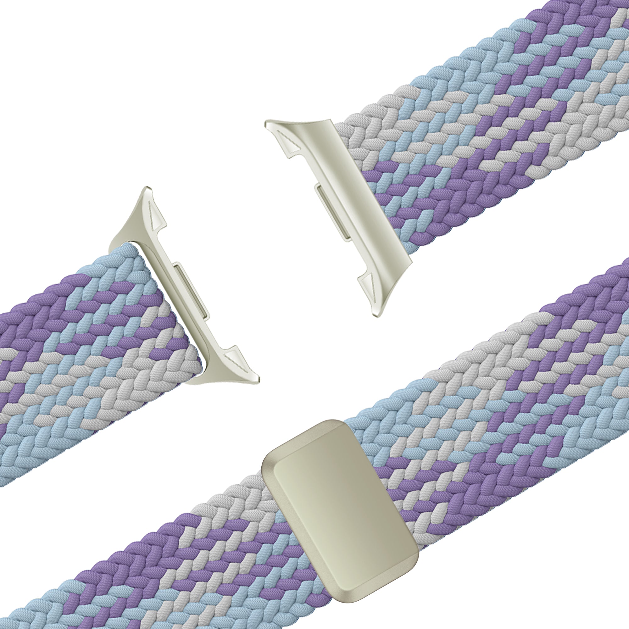 Bandz Correa trenzada magnética Samsung Galaxy Watch 8 - 44mm (morado mixto)
