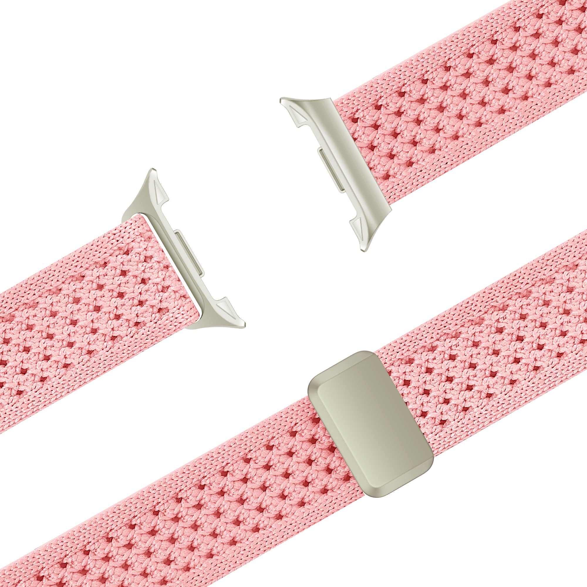 Bandz Samsung Galaxy Watch 8 Classic Vintage Nylon Strap (Pink)