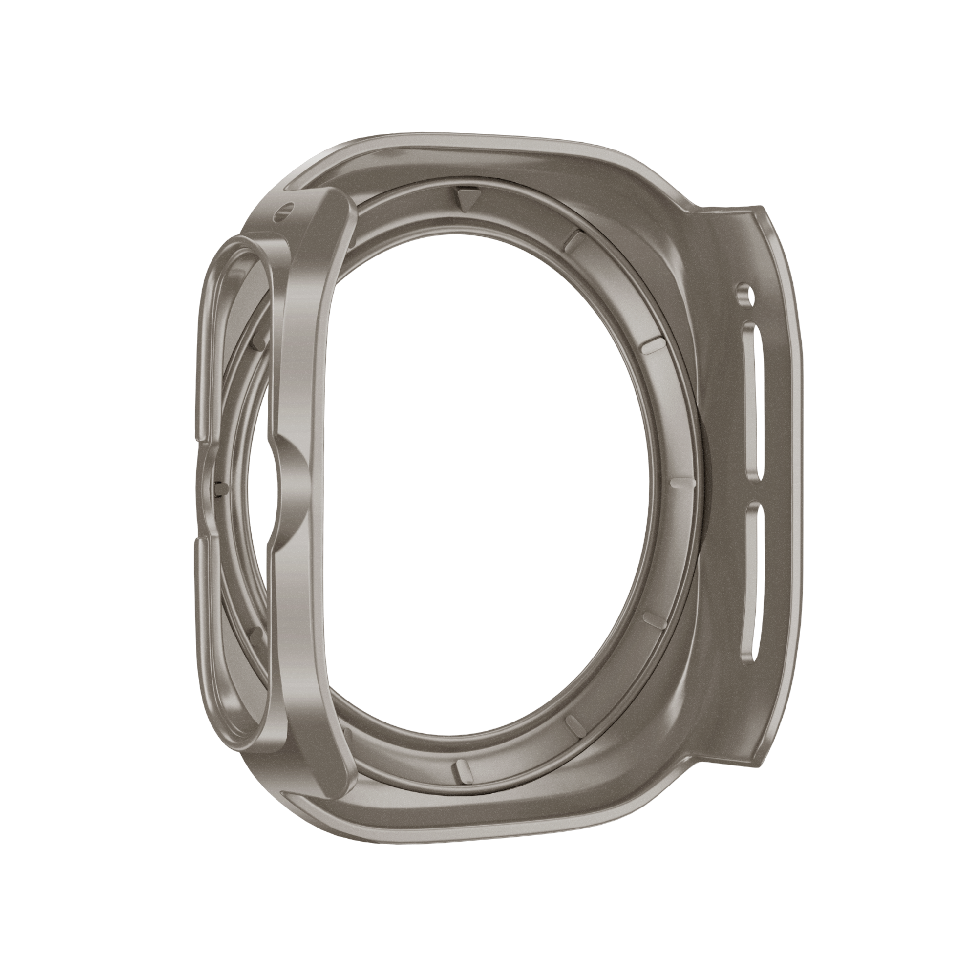 Bandz Funda PC bisel Samsung Galaxy Watch Ultra (titanio /naranja)