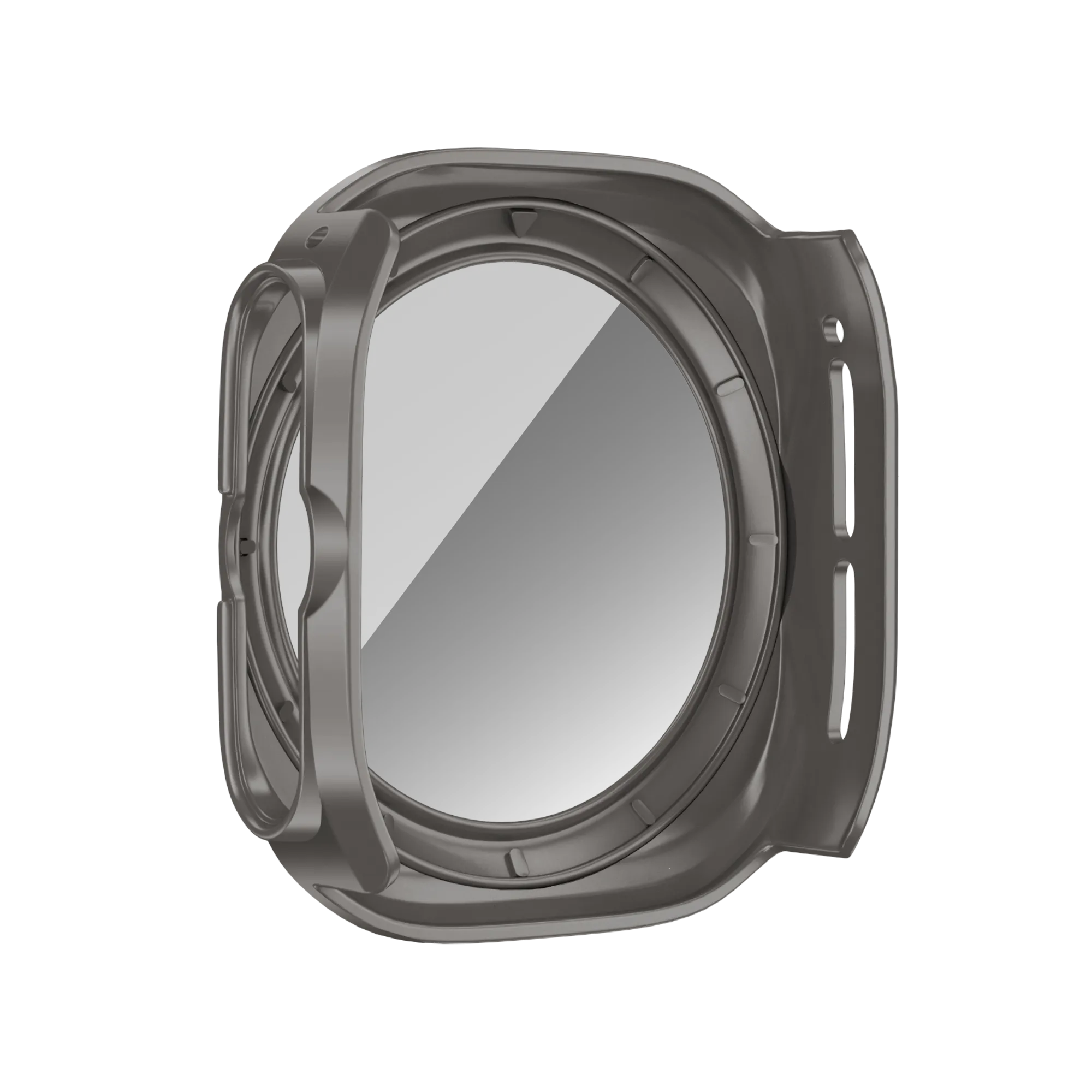 Bandz Samsung Galaxy Watch Ultra PC Case with Glass (Titanium Grey)