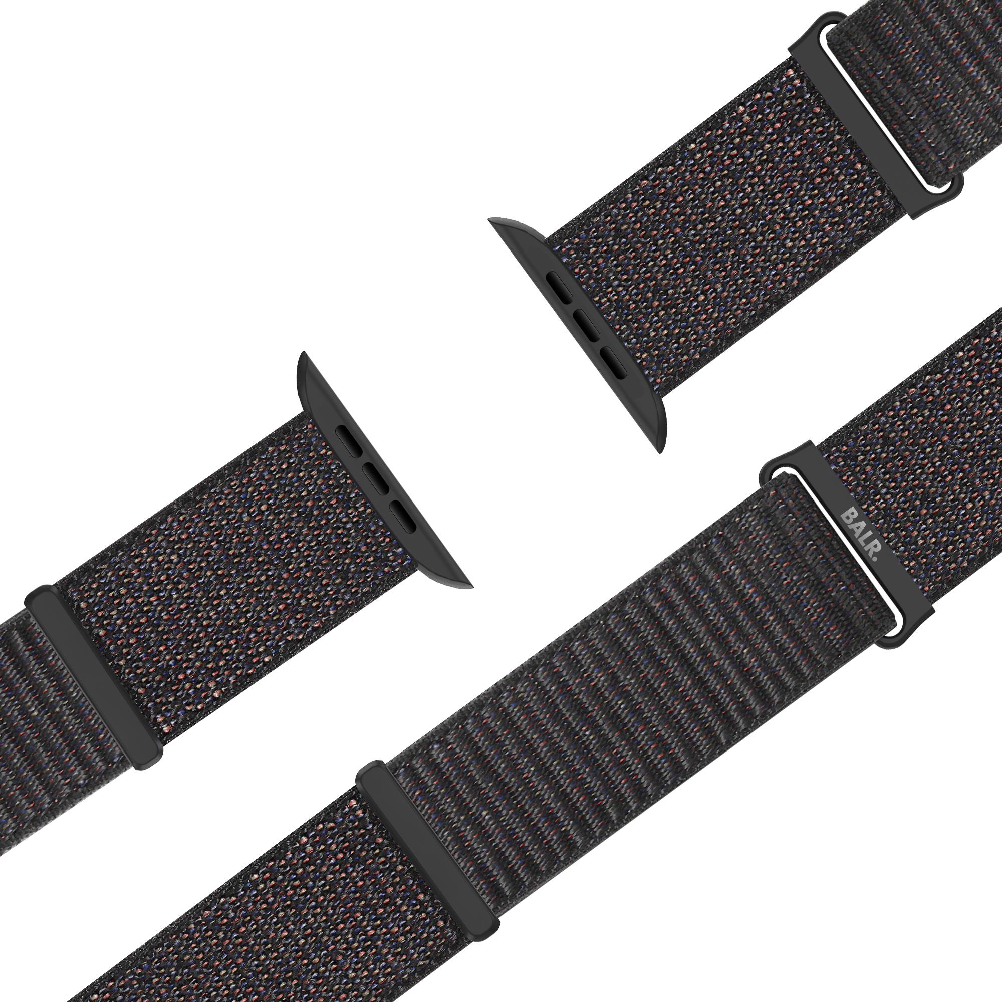 BALR. Correa de nailon Apple Watch (negra)