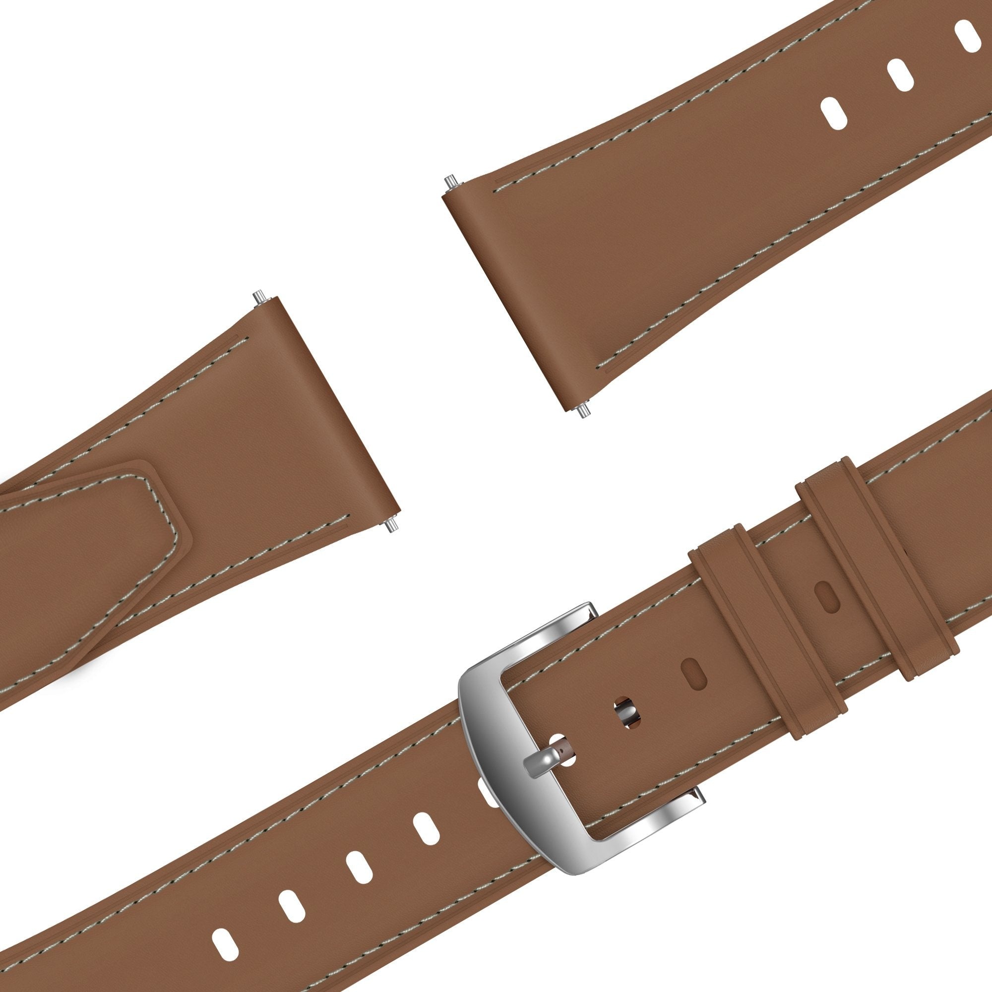 Bandz Suunto 5 Peak Leather Strap 'Easy Fit' (Brown)