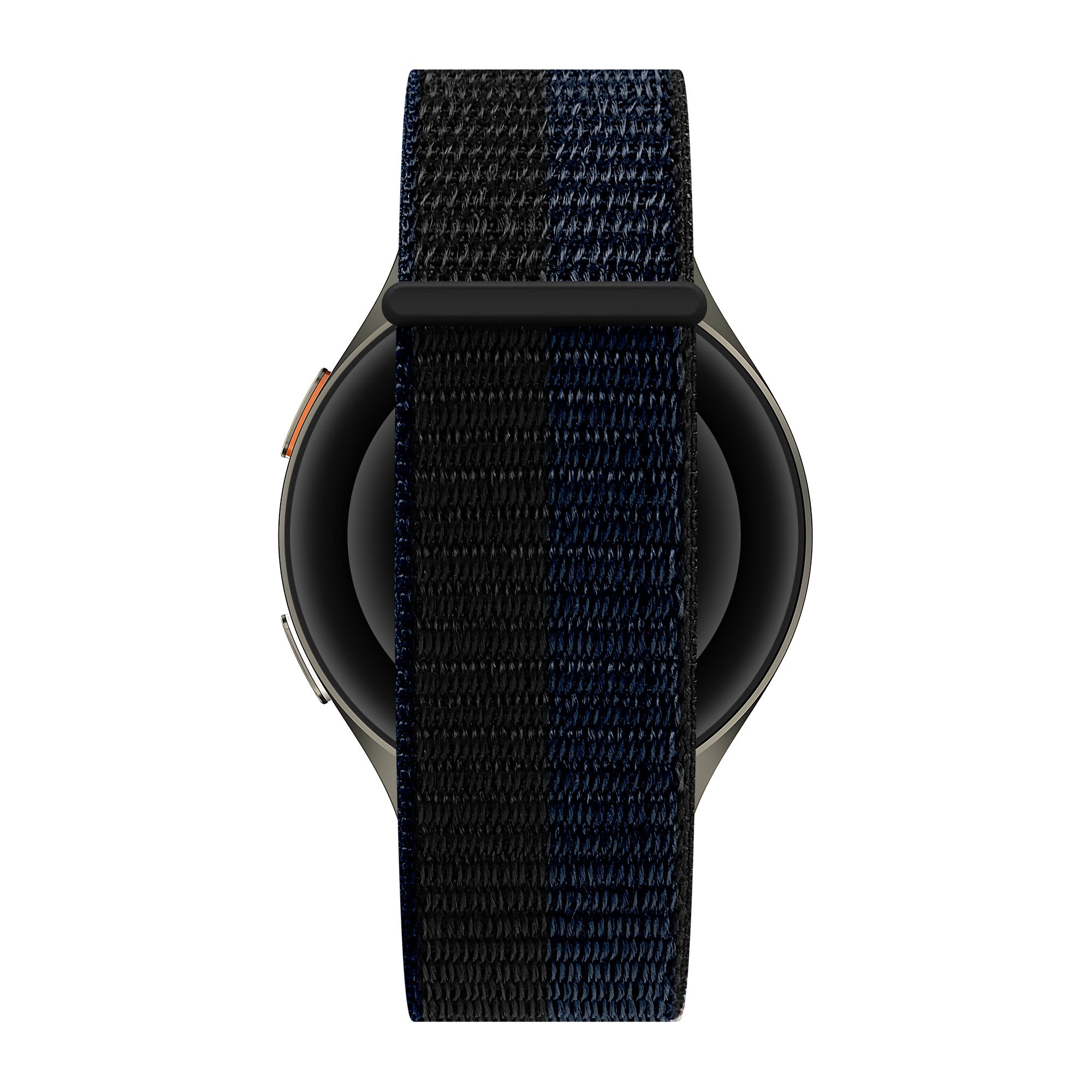 Bandz Samsung Galaxy Watch 46mm Nylon Strap 'Easy Fit' (Black/Blue)