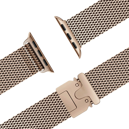 Bandz Correa Milanesa Loop con P-buckle Apple Watch (oro rosa)