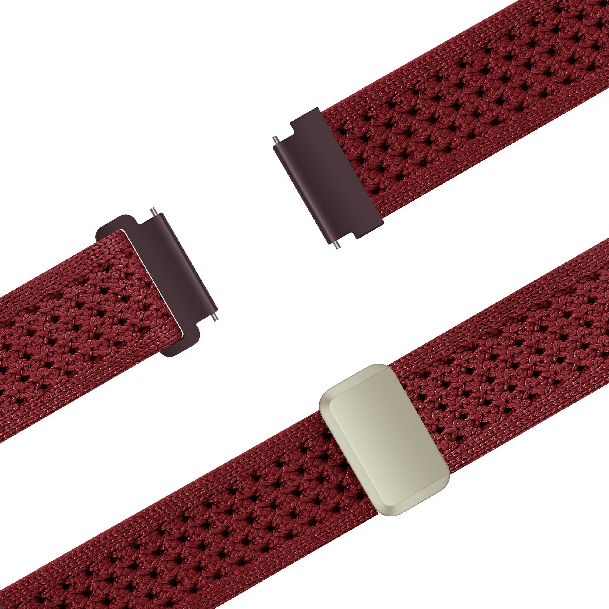Bandz Garmin Vivoactive 6 Vintage Nylon Strap (Wine Red)