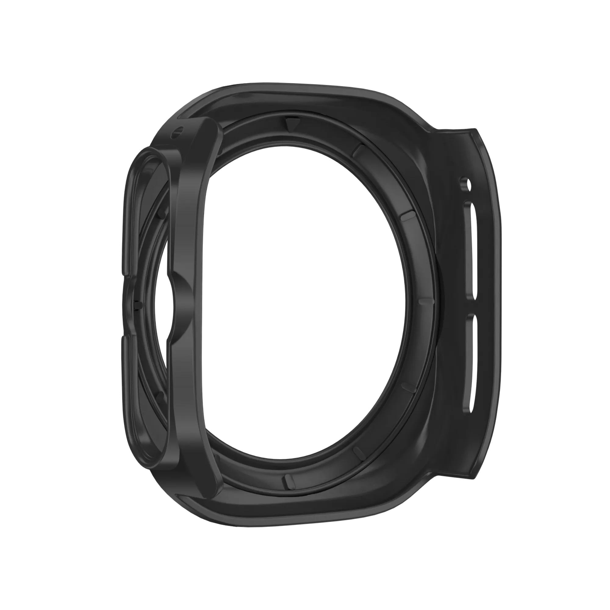 Bandz Samsung Galaxy Watch Ultra Bezel PC Case (Black with White)