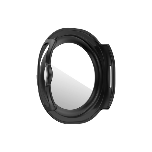 Bandz Samsung Galaxy Watch 8 Classic Bezel Cover with Glass (Black/Orange)