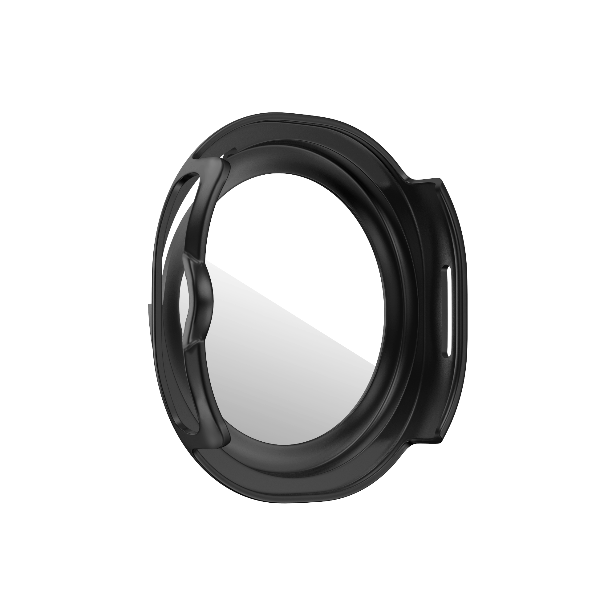 Bandz Samsung Galaxy Watch 8 Classic Bezel Cover with Glass (Black/Orange)