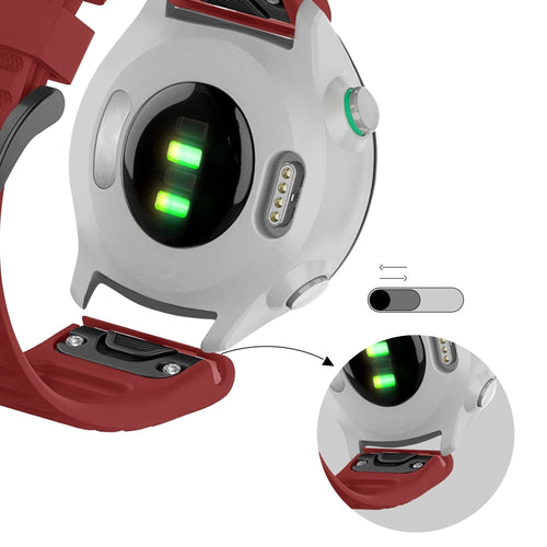 Bandz Correa silicona con hebilla Garmin Approach S60 (rojo)