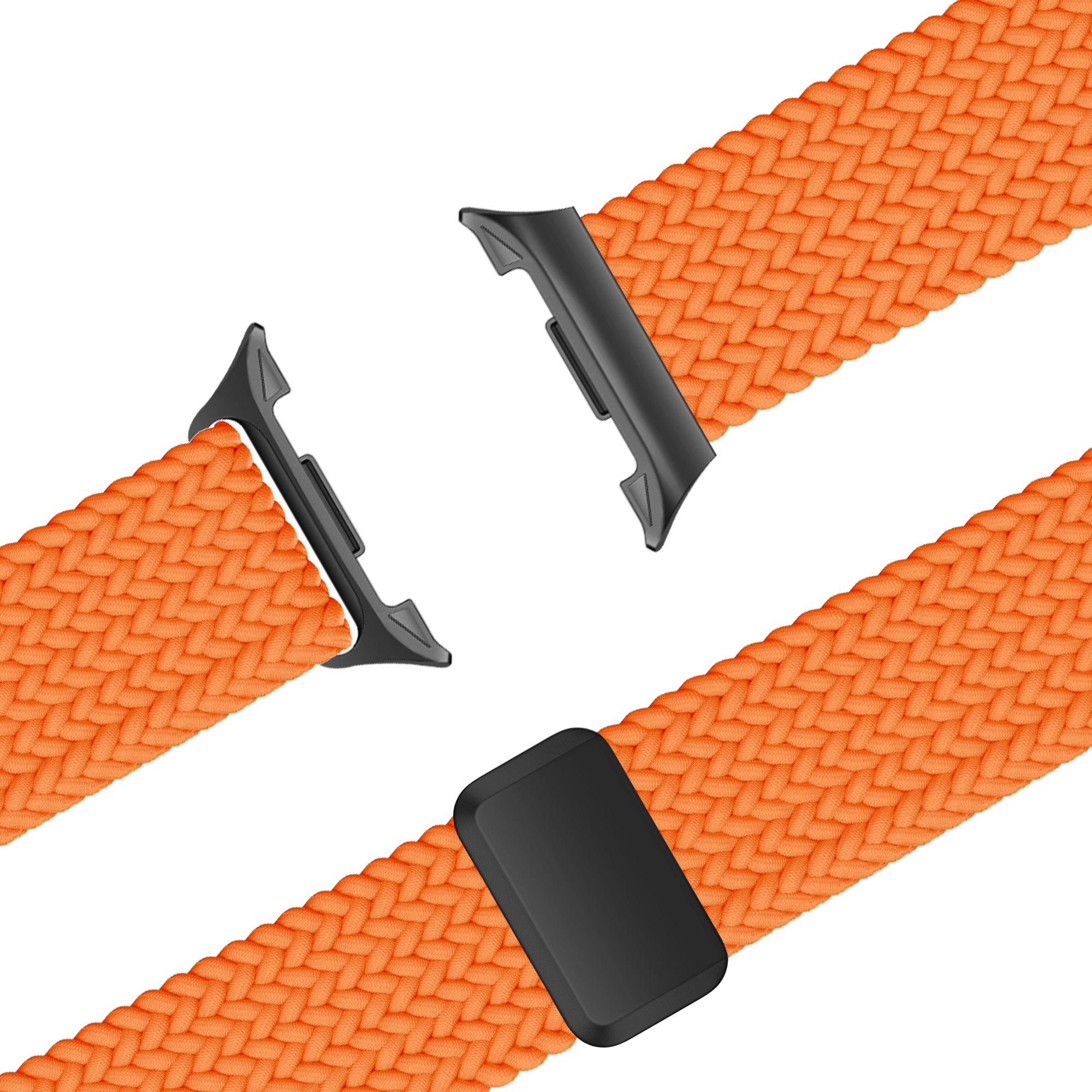 Bandz Samsung Galaxy Watch 8 - 40mm Magnetic Braided Strap (Orange)