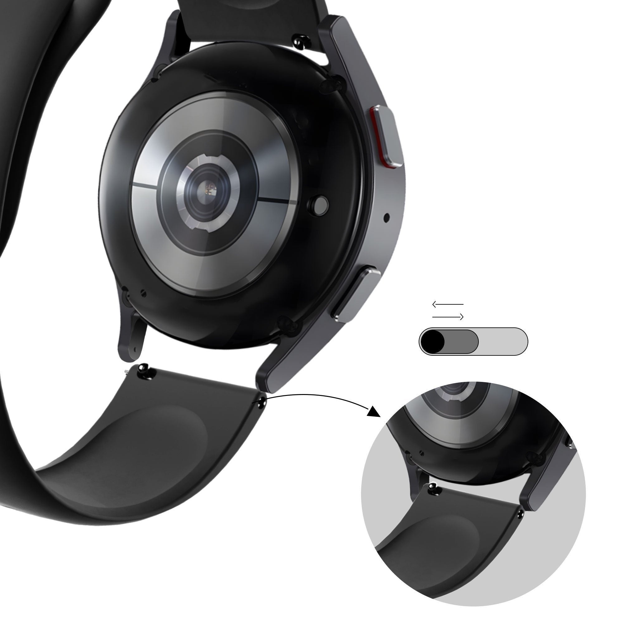 Bandz Correa deportiva 'Deluxe' Suunto Vertical (negro)