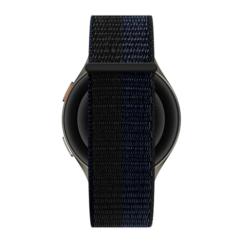 Bandz Correa nylon 'Easy fit' Amazfit Balance 2 (negro/azul)