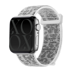 Correa nylon xoxo Wildhearts Apple Watch  (blanco leopardo)