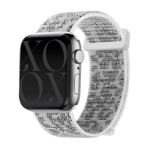 Correa nylon xoxo Wildhearts Apple Watch  (blanco leopardo)