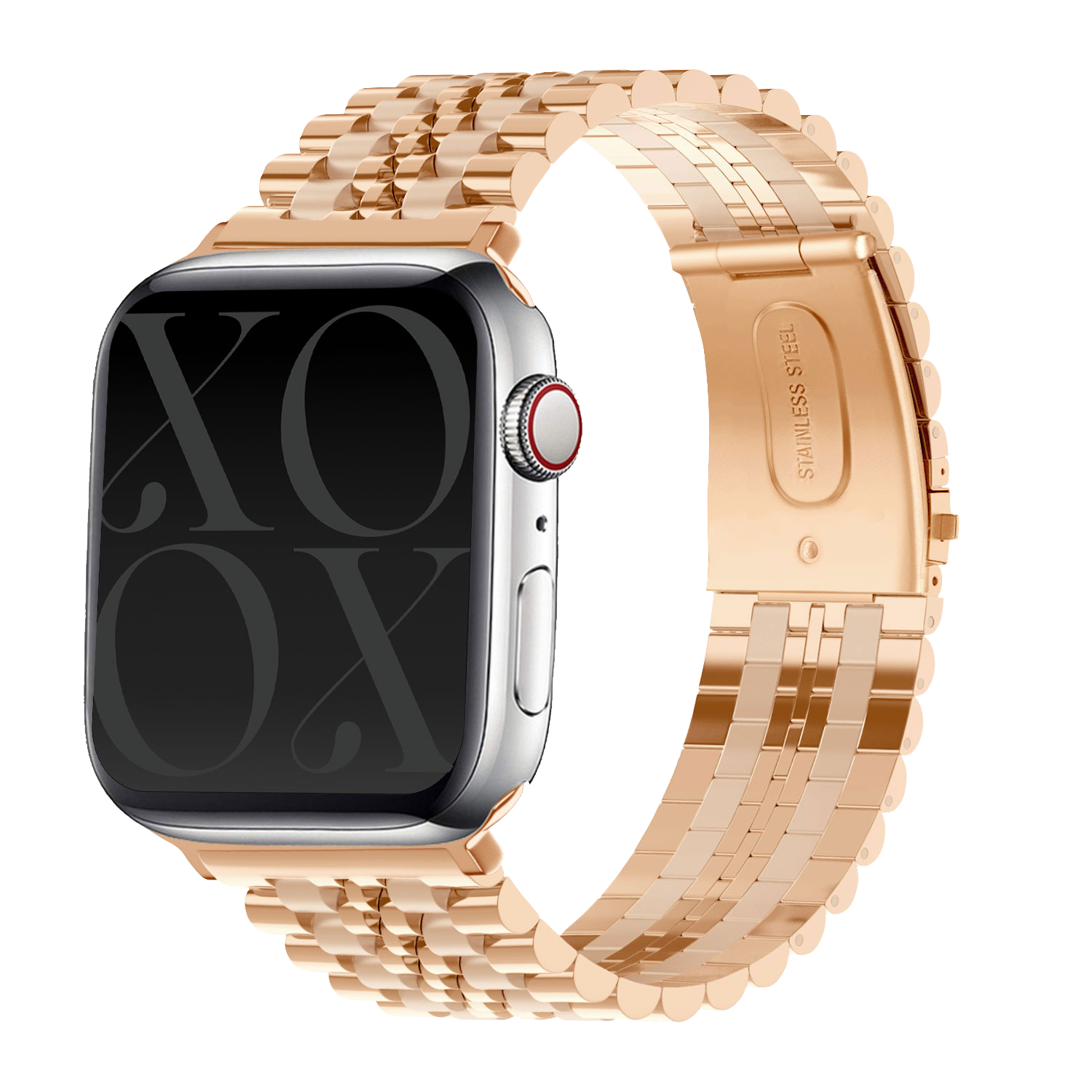 xoxo Wildhearts Apple Watch Steel Strap (Rose Gold)