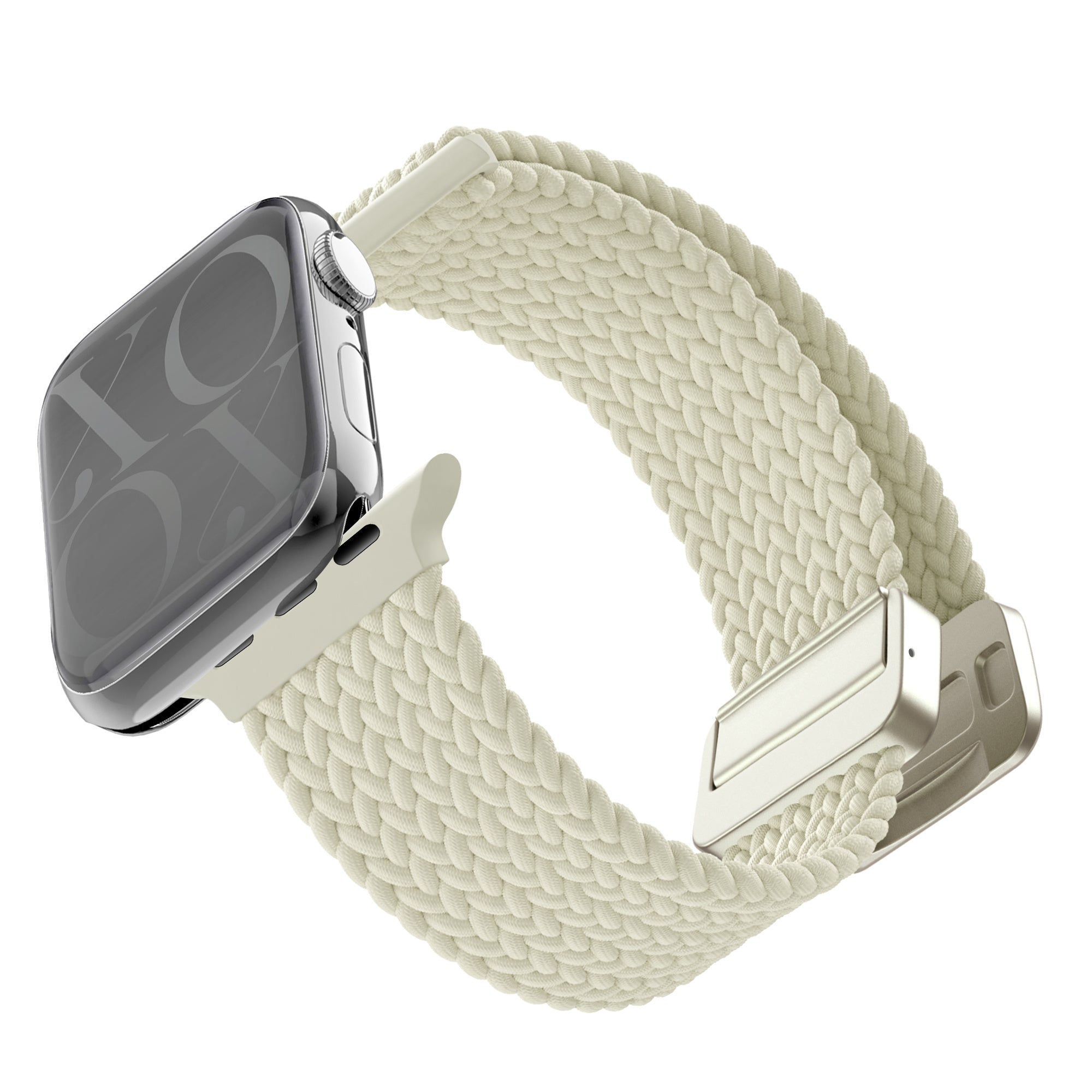 Correa tejida xoxo Wildhearts Apple Watch (blanco estrella)