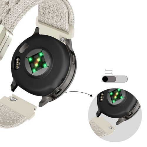 Bandz Garmin Bounce 2 Vintage Nylon Strap (Starlight)