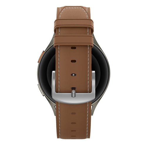 Bandz Oppo Watch S Leather Strap 'Easy Fit' (Brown)