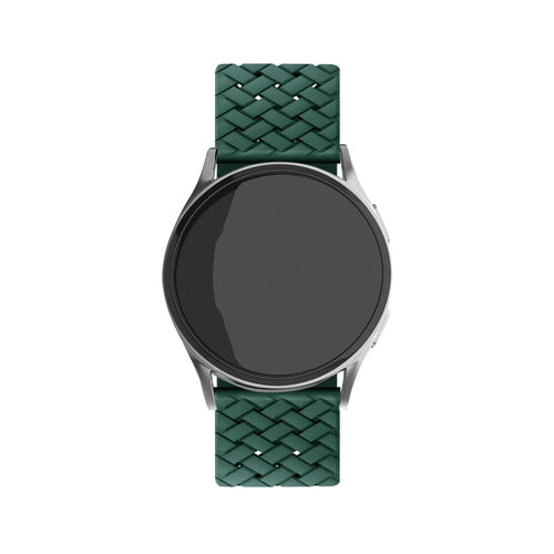 Correa silicona trenzada Amazfit Bip U (Pro) (verde oscuro)